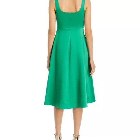 Eliza J Green Asymmetric Fit and Flare Dress - Picture 11 of 11